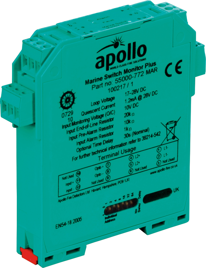£28.80 Apollo 55000-822 APO XP95 Din Rail Switch Monitor 